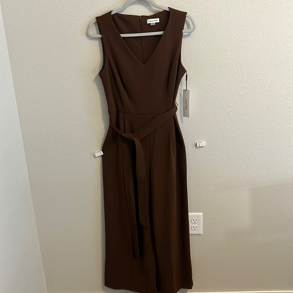 Women’s brown wide leg Calvin Klein size 10 jumper